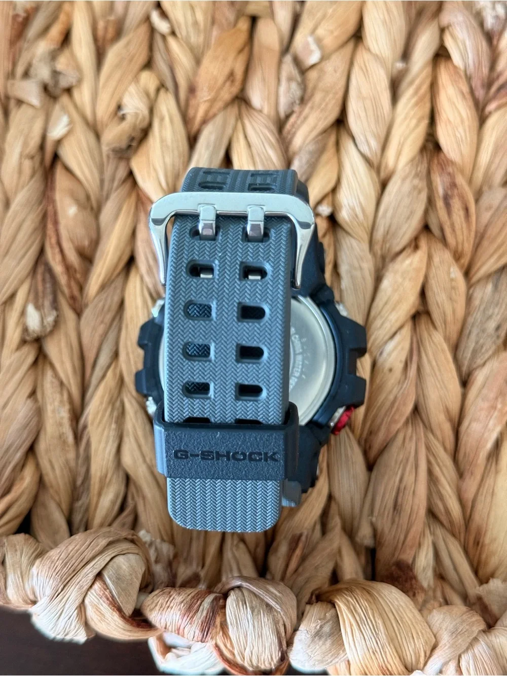 G-Shock Mudmaster Black and Gray Watch with Red Accent